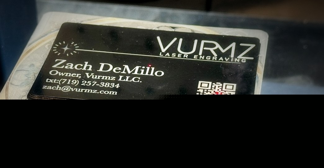 Metal Business Cards example 2