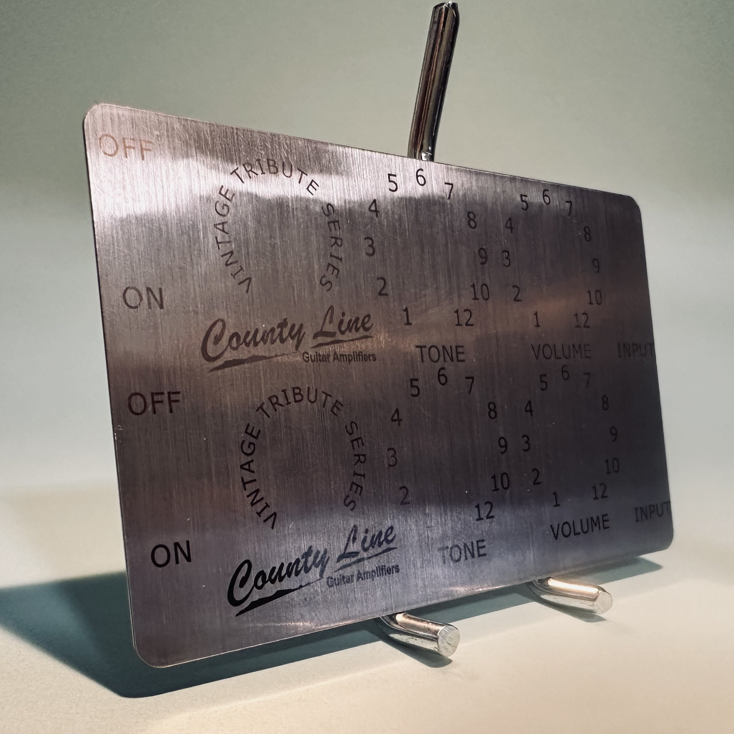 Sample engraved faceplate